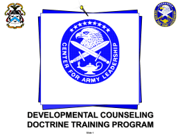 - Army Counseling Online