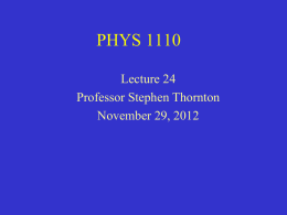 Physics 201 - University of Virginia