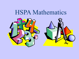HSPA Mathematics - Parsippany