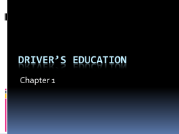 Driver’s Education - Hazlet Township Public Schools