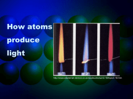 How electrons produce color - Seneca High School Homepage