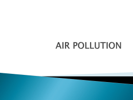 AIR POLLUTION - Lakeland Regional High School / Overview