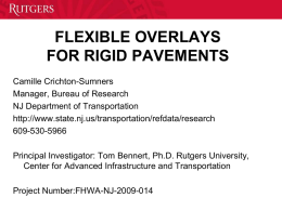 Flexible Overlays for Rigid Pavements