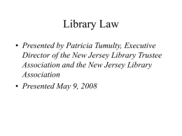 Library Law