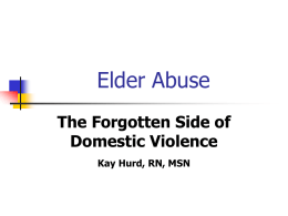 Elder Abuse - Warren Township, New Jersey