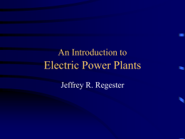 An Introduction to Electric Power Systems