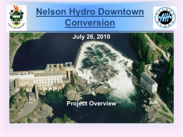Nelson Hydro Energy Sales