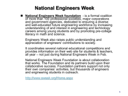 National Engineers Week site - Institute Of Industrial