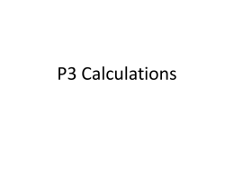 P2 Calculations - the Redhill Academy