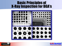 Principles of X-Ray Inspection for BGA's