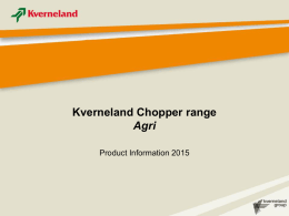 KV Chopper range