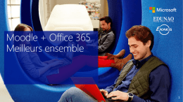 Moodle + Office 365 Meilleurs ensemble
