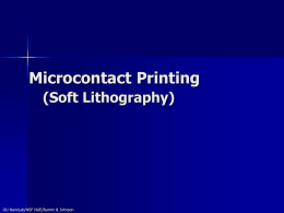 Microcontact Printing - University of Oklahoma