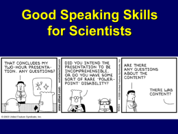 Communication Skills for Scientists