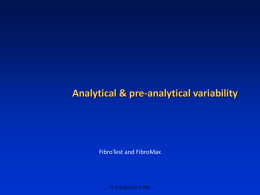 Analytical variability