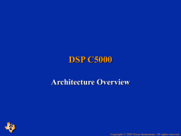 C5000 Architecture Overview