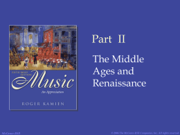 PowerPoint Presentation - Music: An Appreciation by Roger