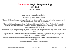 Logic Programming handout