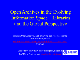 Open archives in the evolving information space