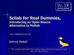 Scilab for Real Dummies