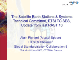 GRSC1 - The Satellite Earth Stations & Systems Technical