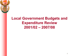Local government finances