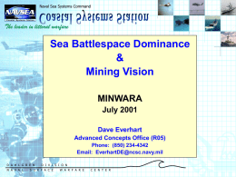 US Naval Mining Science & Technology Overview