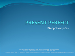 Present Perfect