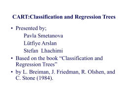 CART=Classification and Regression Trees