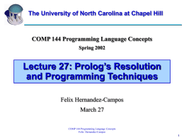 Lecture 27 - Computer Science