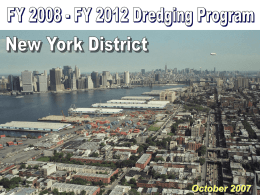 New York District FY07 Dredging Program
