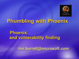 Phumbling with Phoenix
