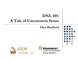 DNL 101: A Tale of Uncommon Sense