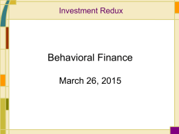 Investment Redux - Rudd International