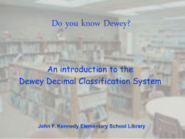 Do you know Dewey? - Dubuque Community Schools