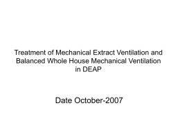 Treatment of Mechanical Ventilation Heat Recovery Systems
