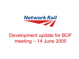 Development Update for TCE Meeting – 14 April 2005