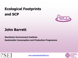 Ecological Footprint of Pollutants Exploring a Methodology