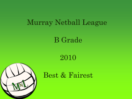 Murray Netball League Inc 13 & Under 2006 Best & Fairest