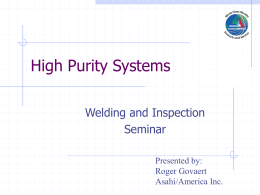 High Purity Systems - Asahi America Inc.