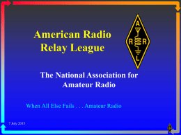 BPL and Radio Services - American Radio Relay League