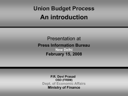 Budget Documents - Press Information Bureau