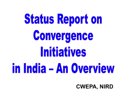 NIRD Presentation on Convergence in MGNREGS