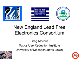 Massachusetts Lead Free Electronics Consortium