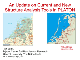 An Update on Current and New Structure Analysis Tools in