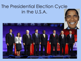 The Presidential Election Cycle in the U.S.A.