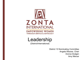 Leadership(District/International)