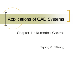 Applications of CAD Systems