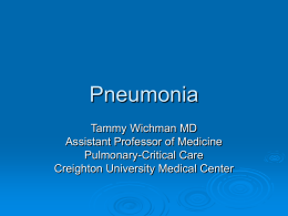 Pneumonia - Creighton University