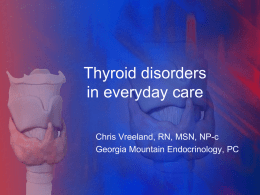 Maybe It’s My Thyroid…..